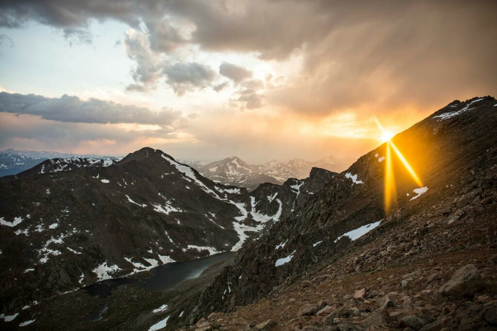 Sunset at Mount Evans Colorado